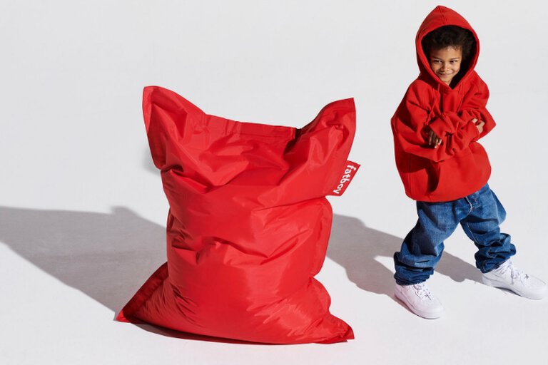 Junior beanbag with a child