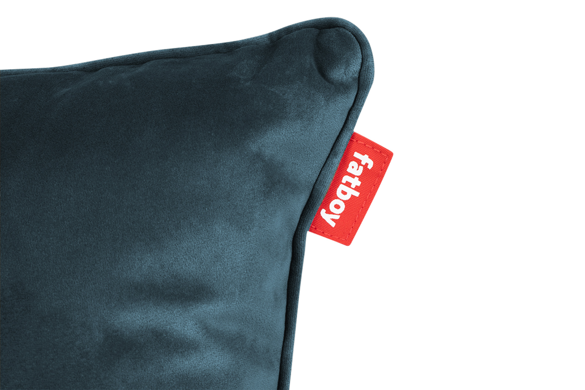 Square Pillow Velvet Recycled Petrol