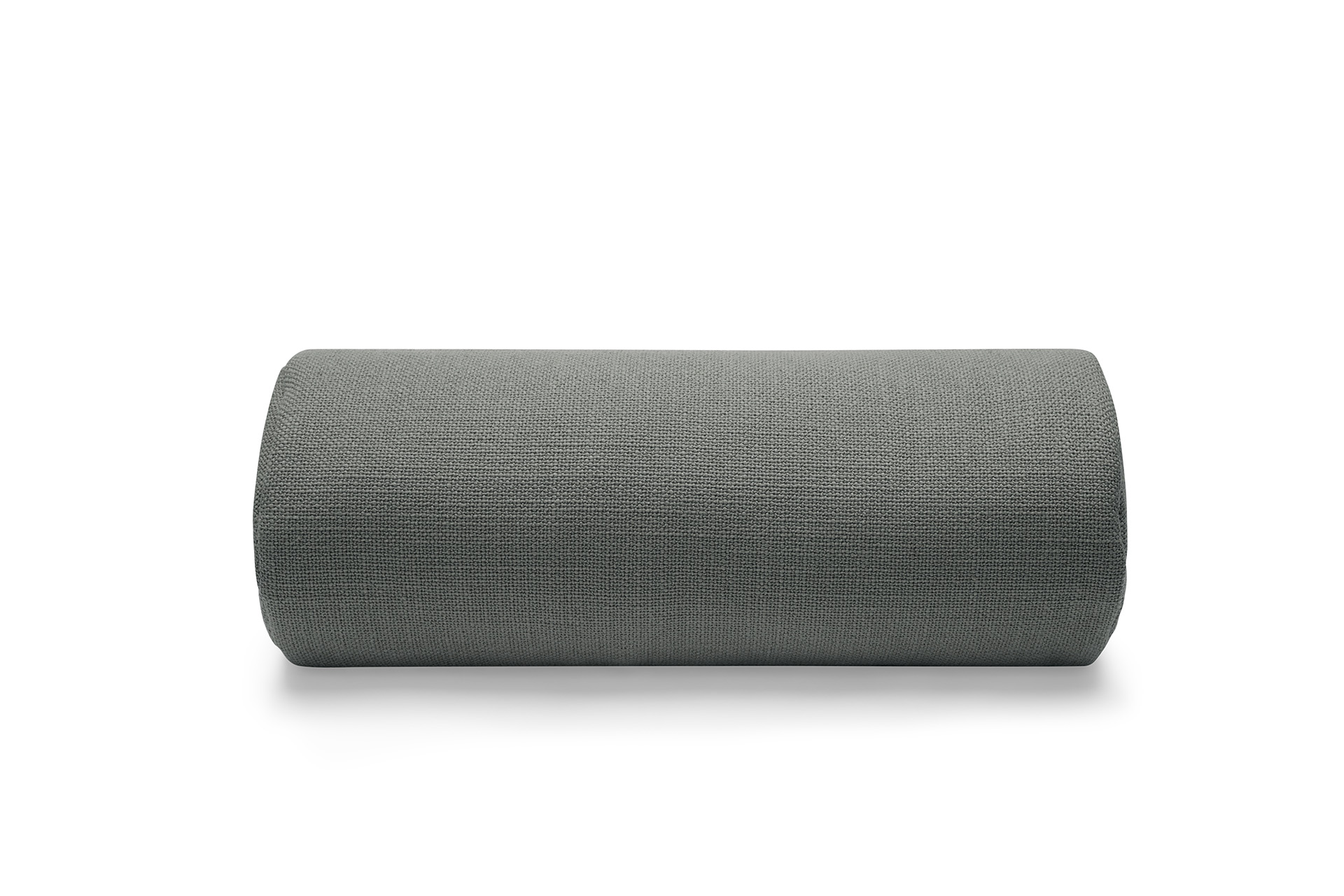 Puff Weave Rolster Pillow Mouse Grey