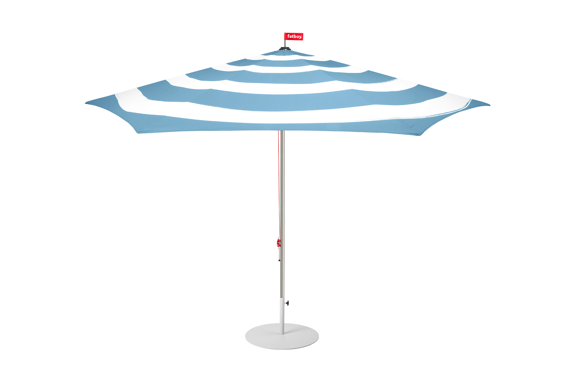 Parasol Wave Blue incl Base Light Grey