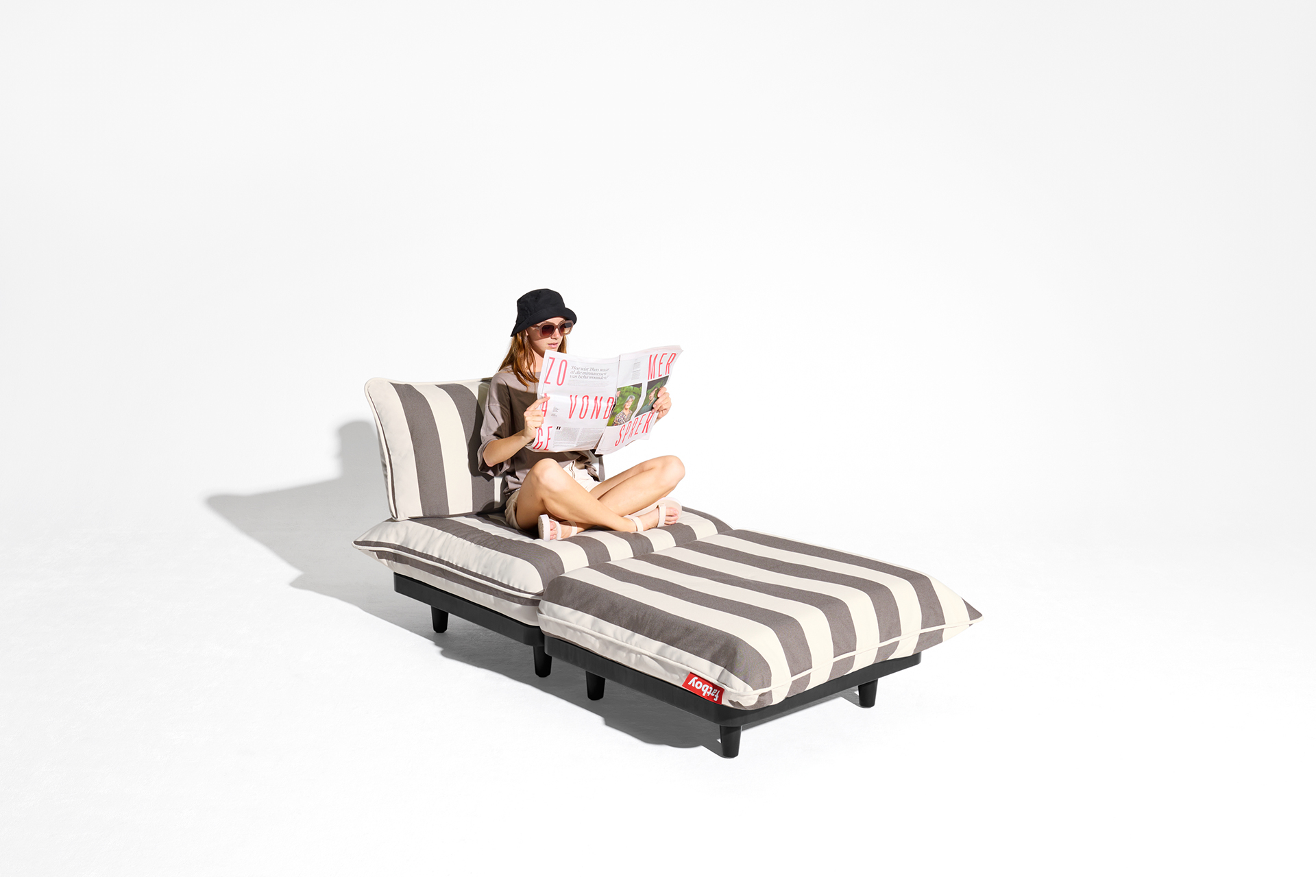 Paletti Lounge Chair Stripe Cacao