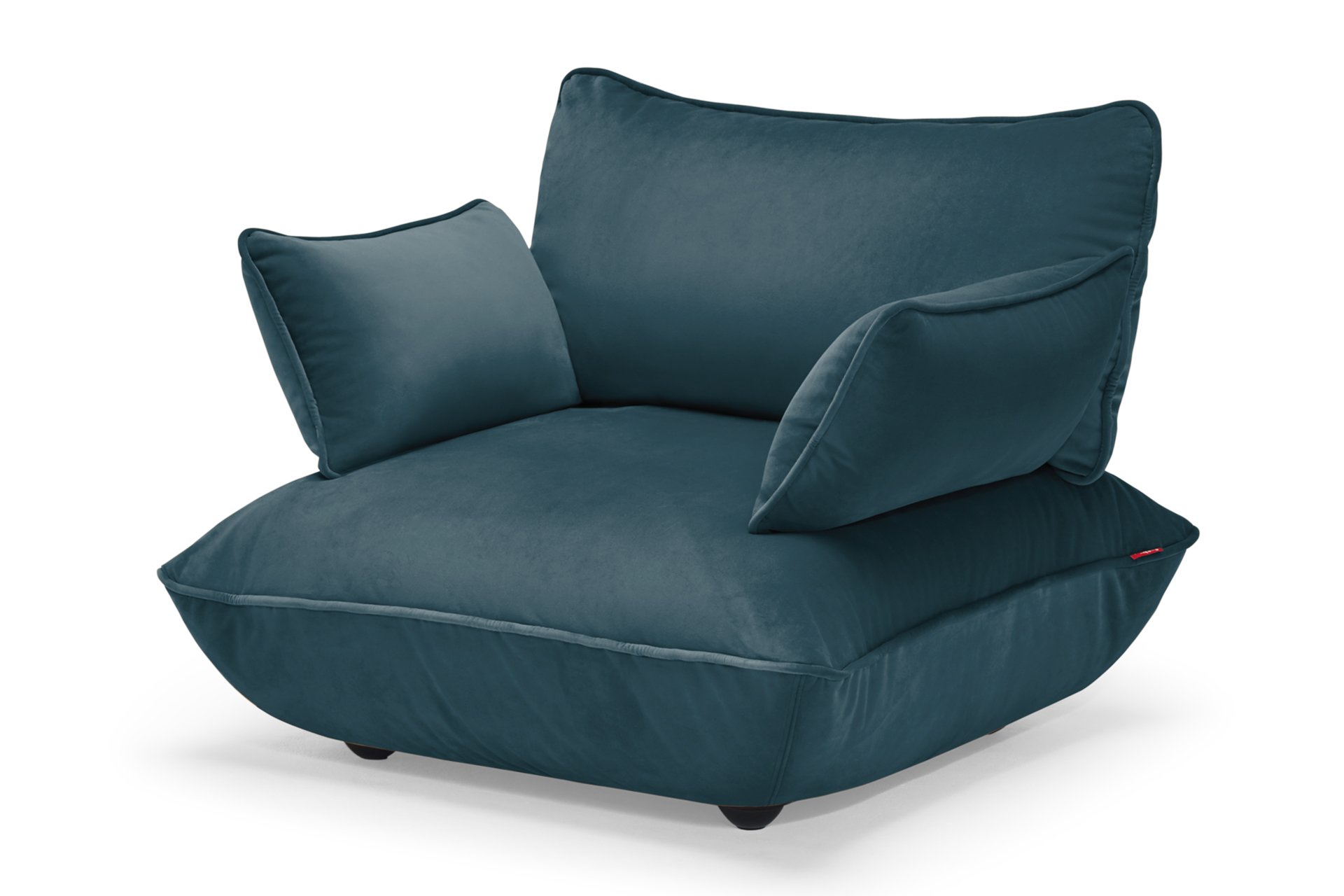 Sumo Loveseat Velvet Recycled Petrol