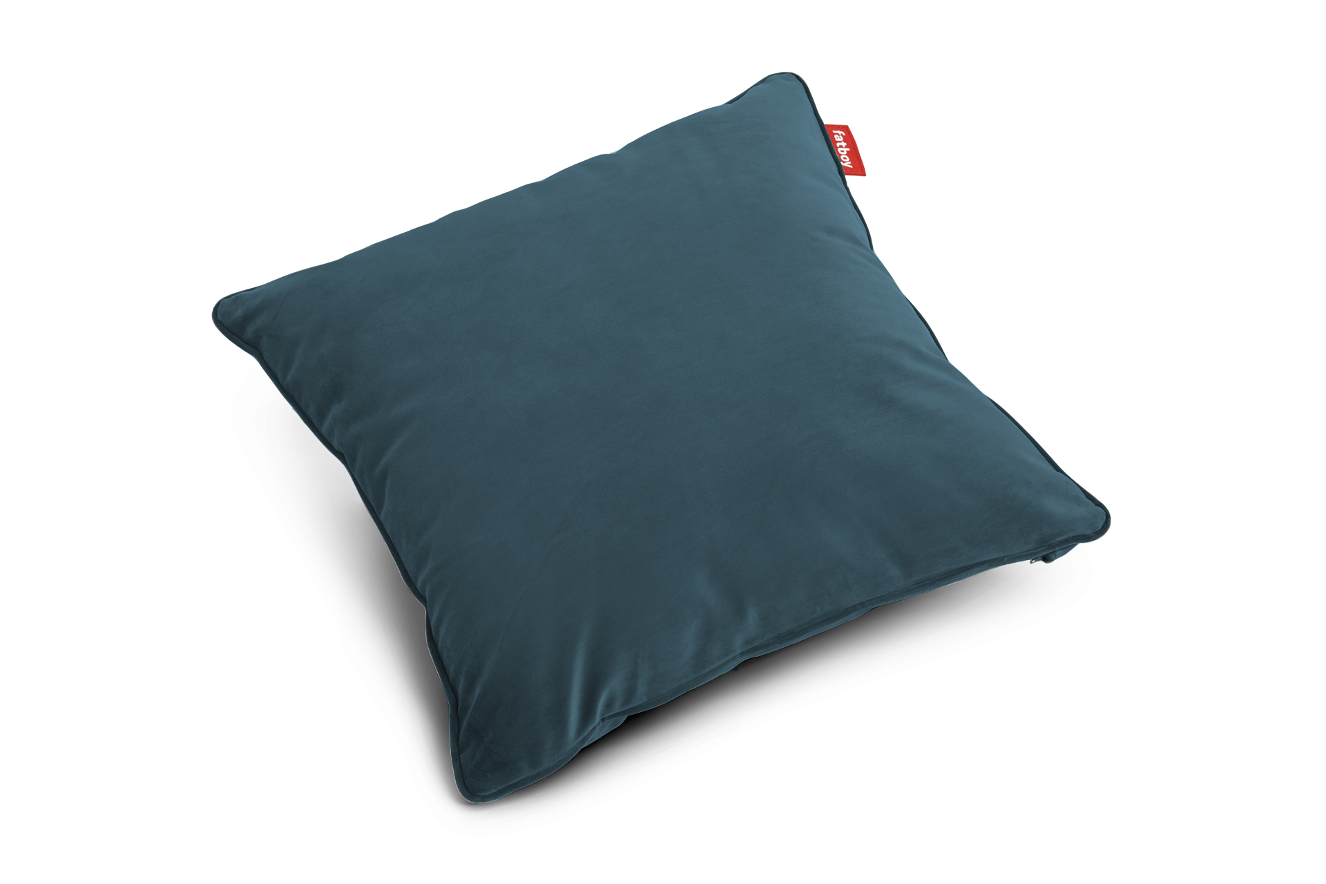 Square Pillow Velvet Recycled Petrol