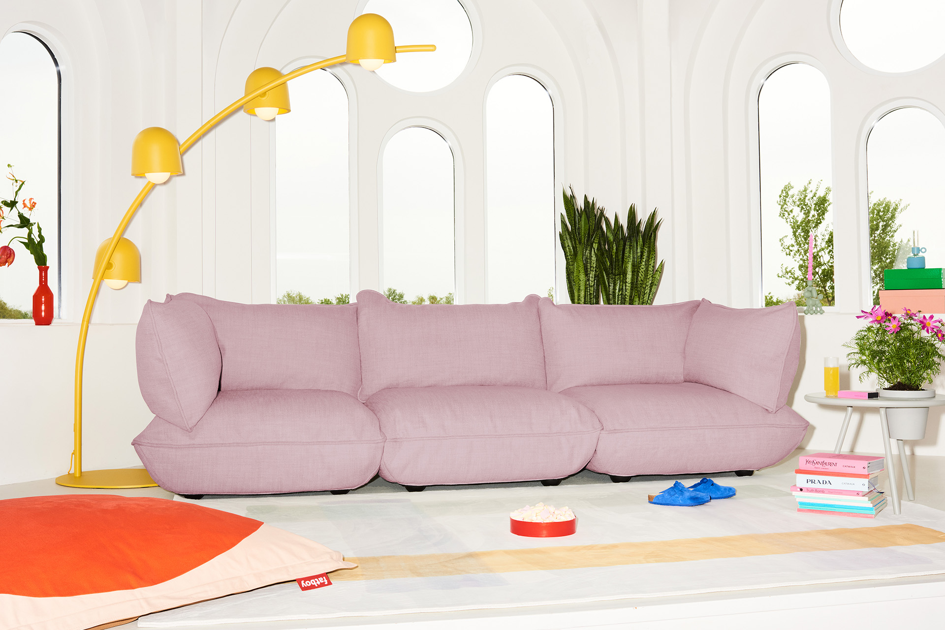 Sumo Grand Sofa Weave Bubble Pink