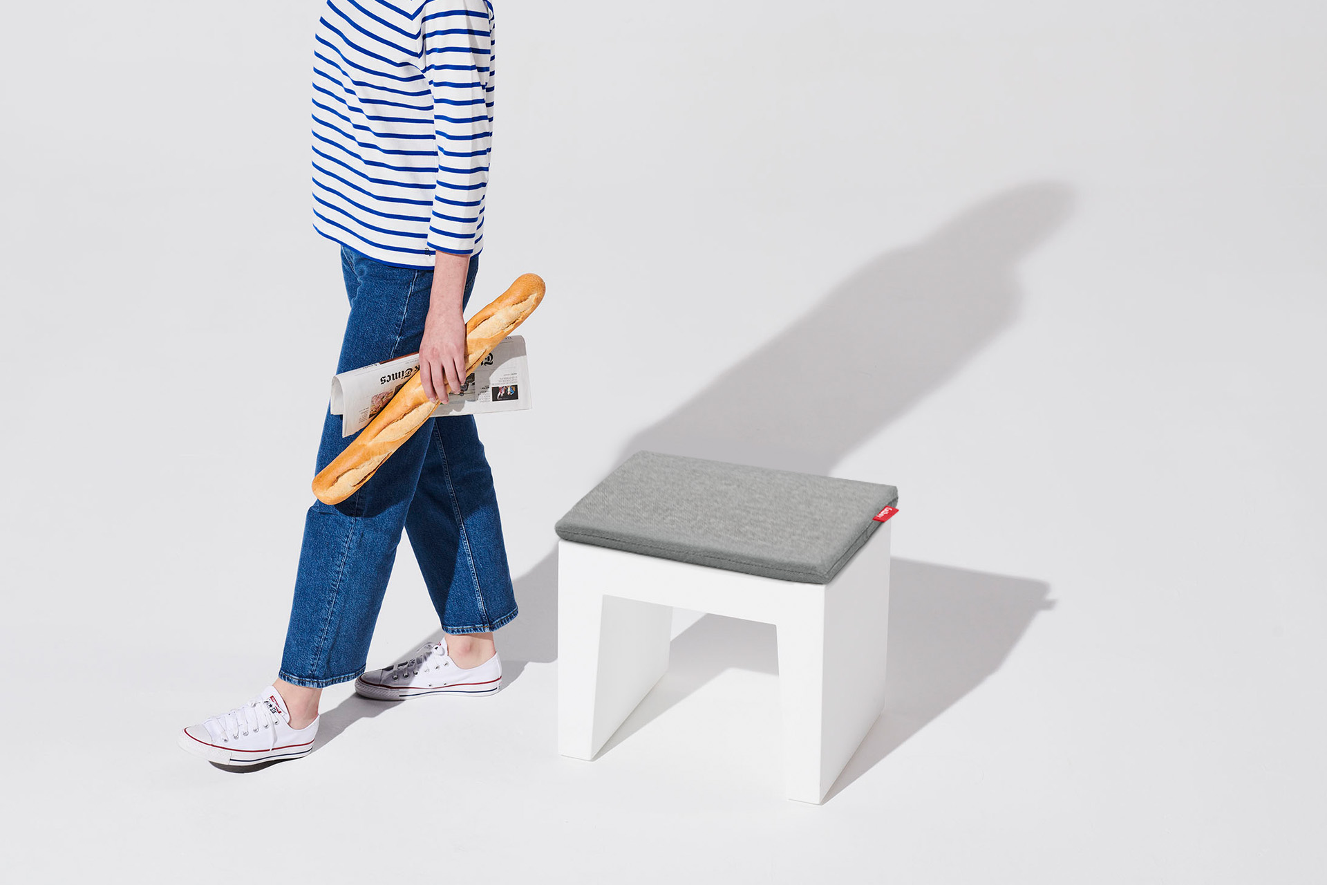 Concrete Seat Pillow Rock Grey