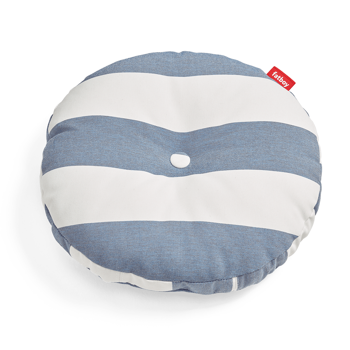 Circle Pillow Stripe Ocean Blue