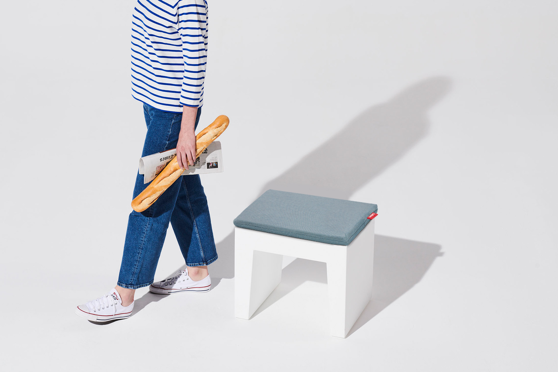 Concrete Seat Pillow Storm Blue