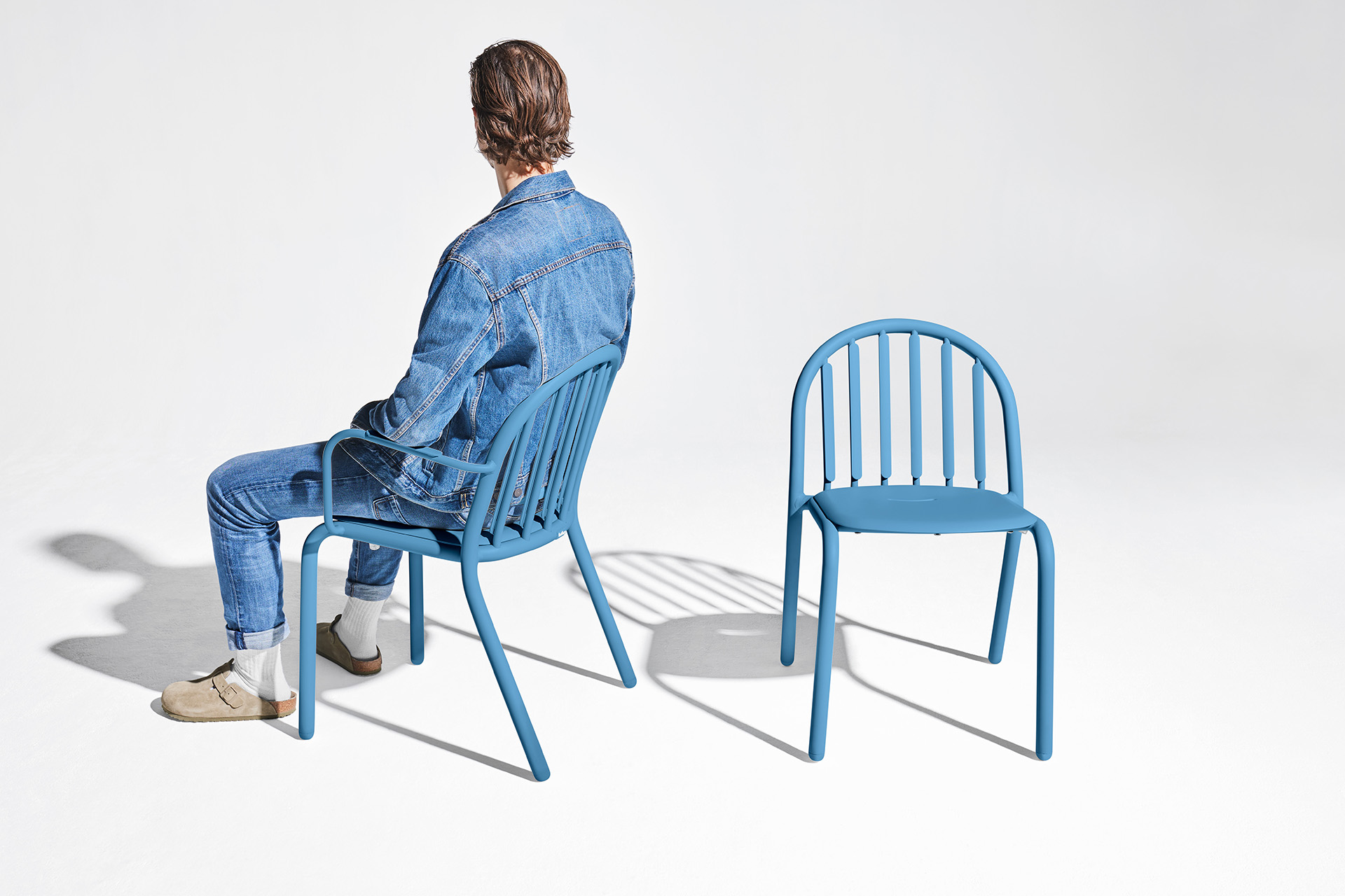 Fred's Armchair Wave Blue