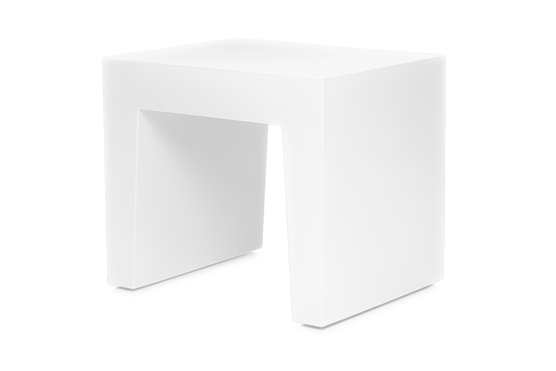 Concrete Seat White