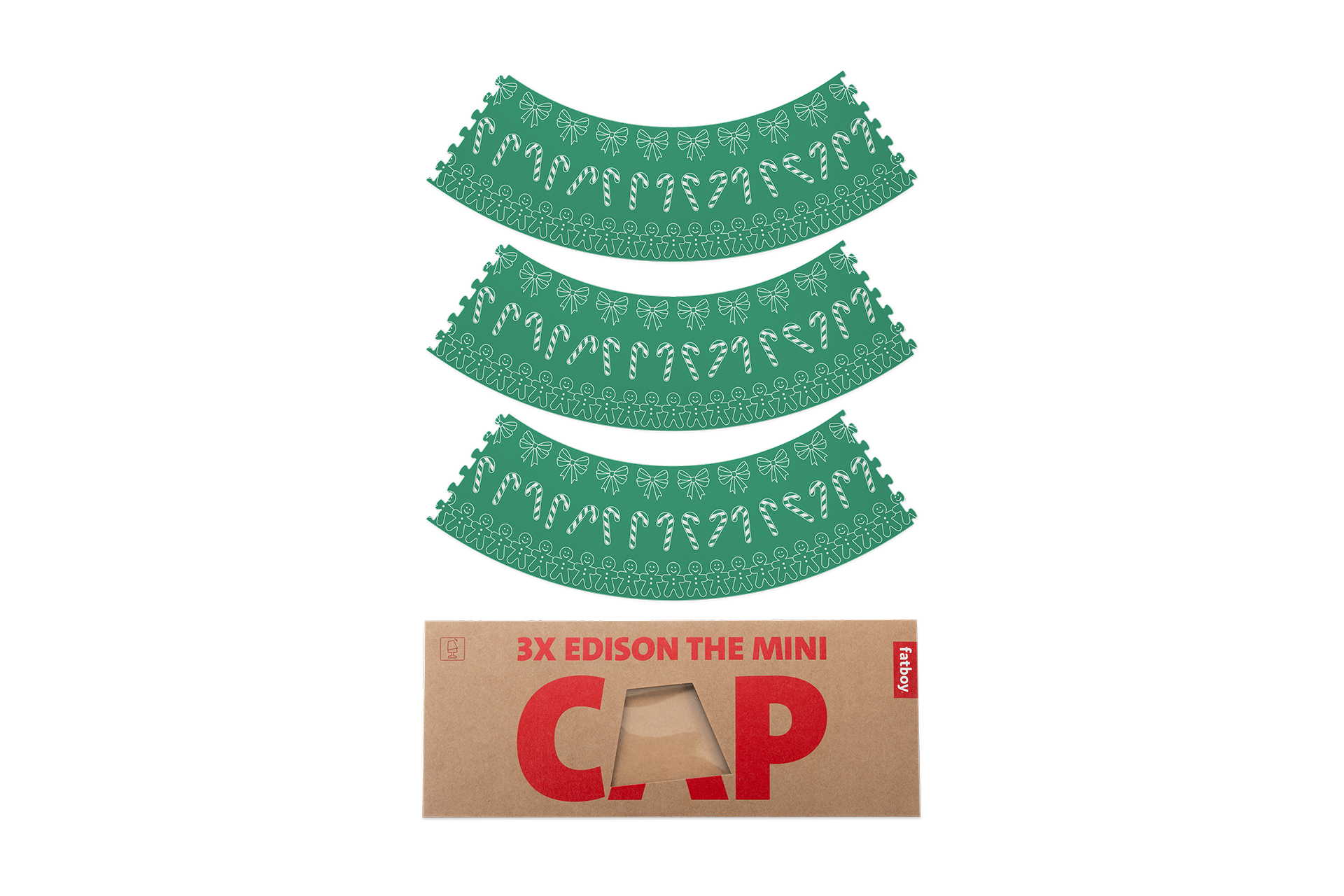 Edison the Mini incl. Xmas Cappie Set Greenmas (3 pcs)